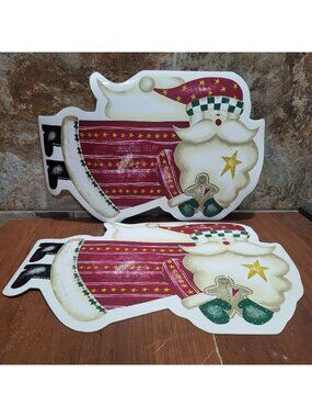 Vintage Placemat Festive Santa Claus Design Set of 2